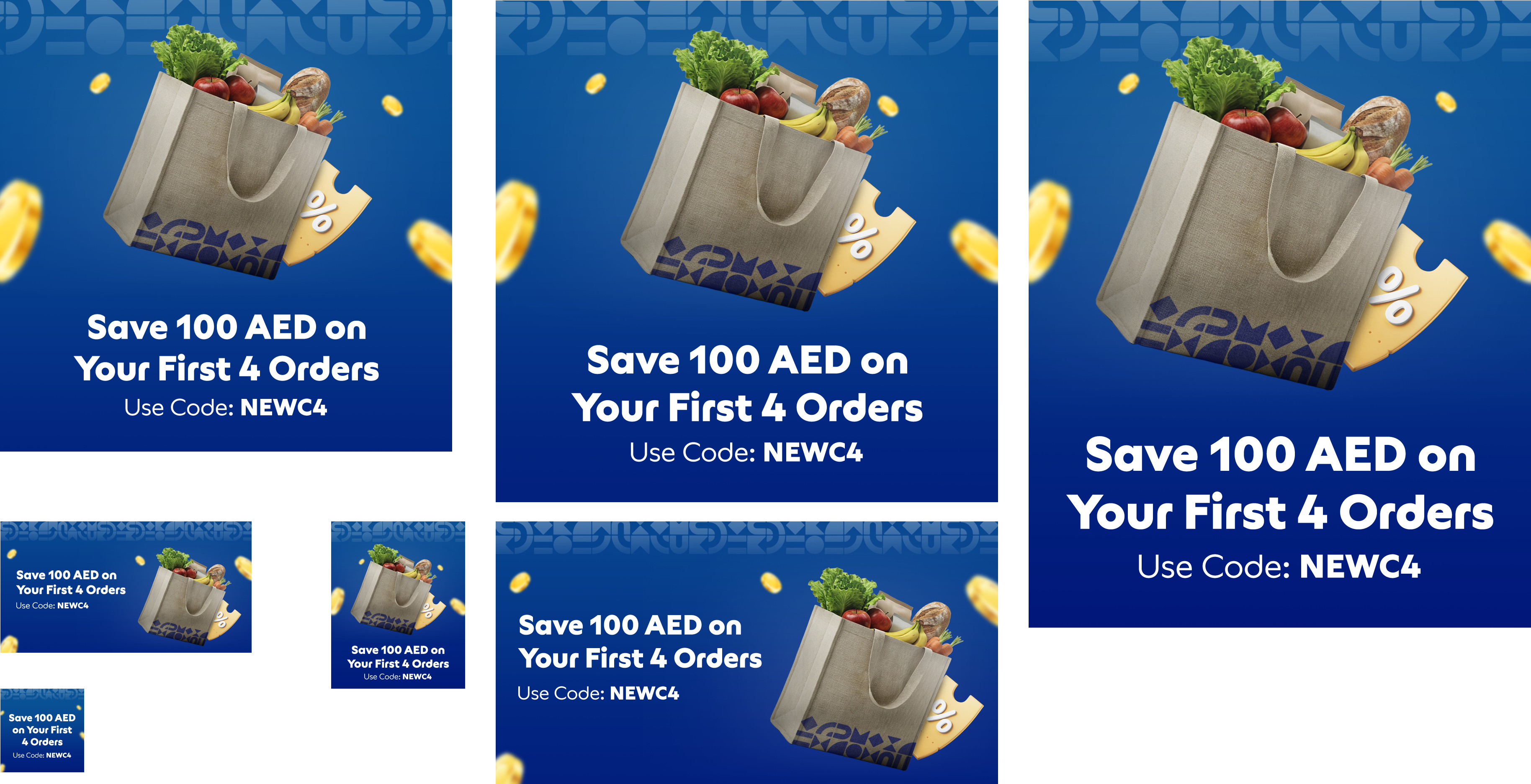 Carrefour paid media static creative adaptations